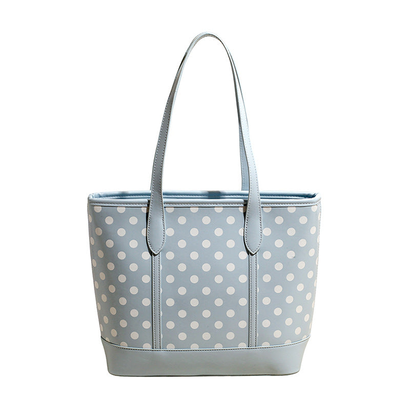 Polka Dot Print Casual Tote Bowlift