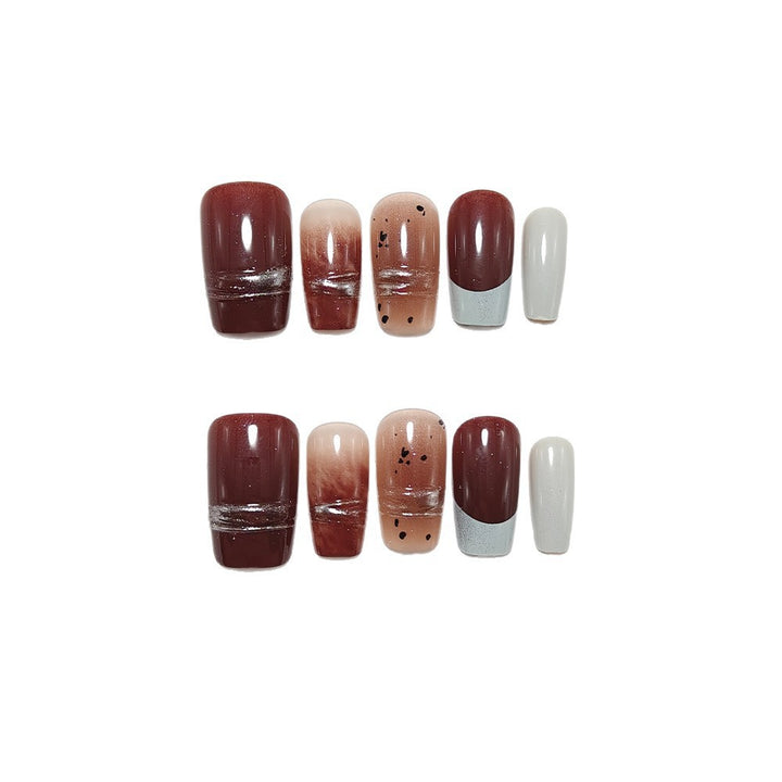 Artificial nails with elegant glitter and ombre design Bowlift