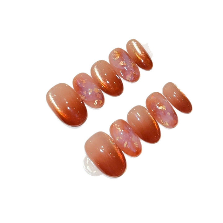 Artificial nails in modern ombre design Bowlift