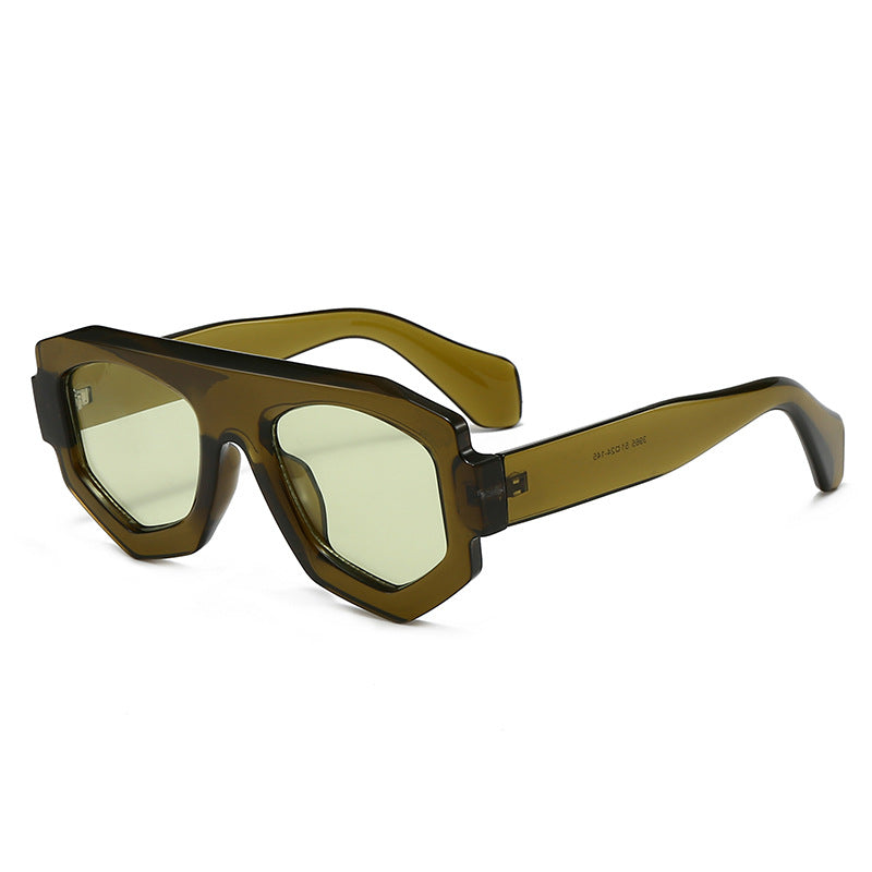 Women's fashionable hexagonal sunglasses Bowlift