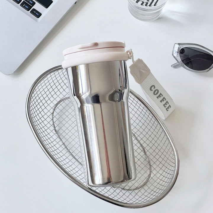Ladies thermos mug with stylish flower design Bowlift