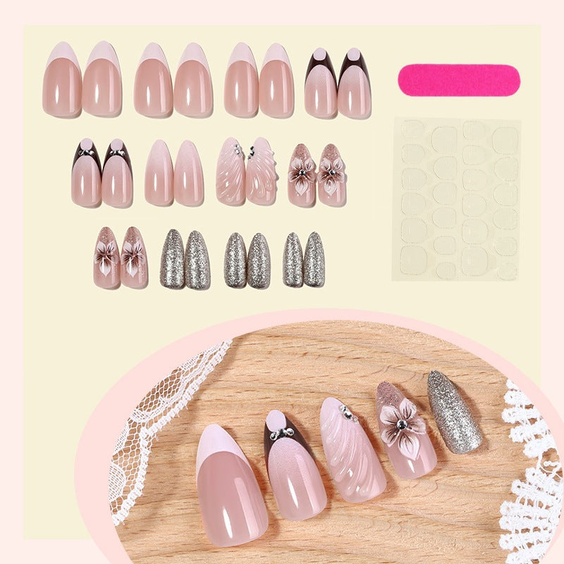 Elegant Artificial Nails Set Bowlift
