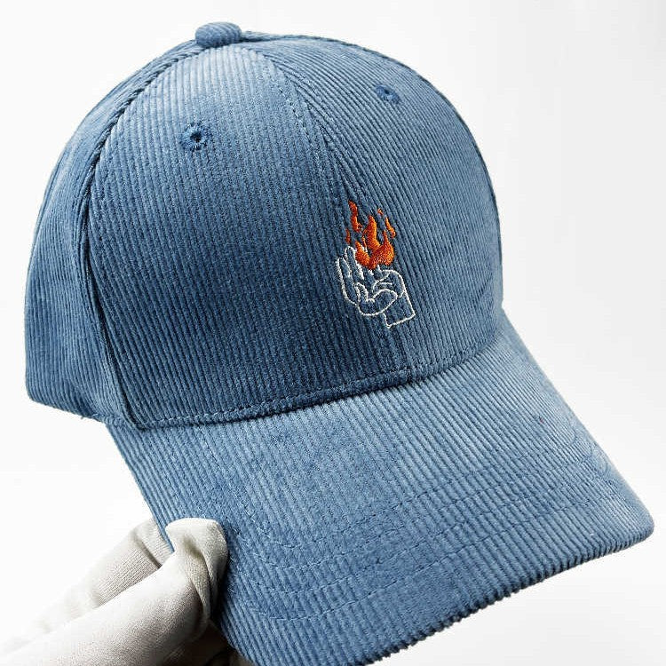 Men's Corduroy Graphic Baseball Cap Bowlift