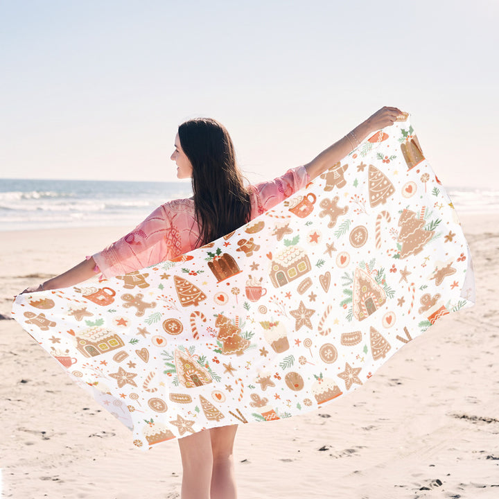 Beach towel in elegant jellyfish design Bowlift