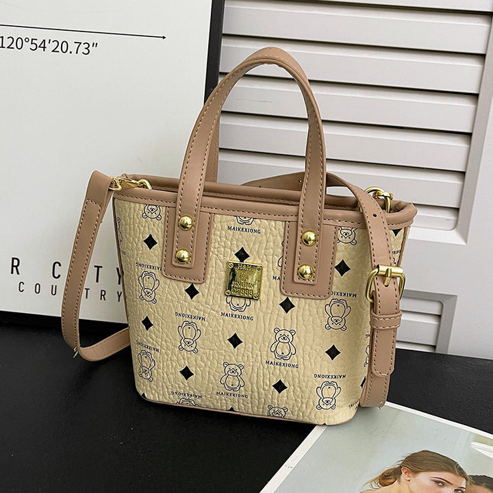 Cute Animal Print Handbag Bowlift