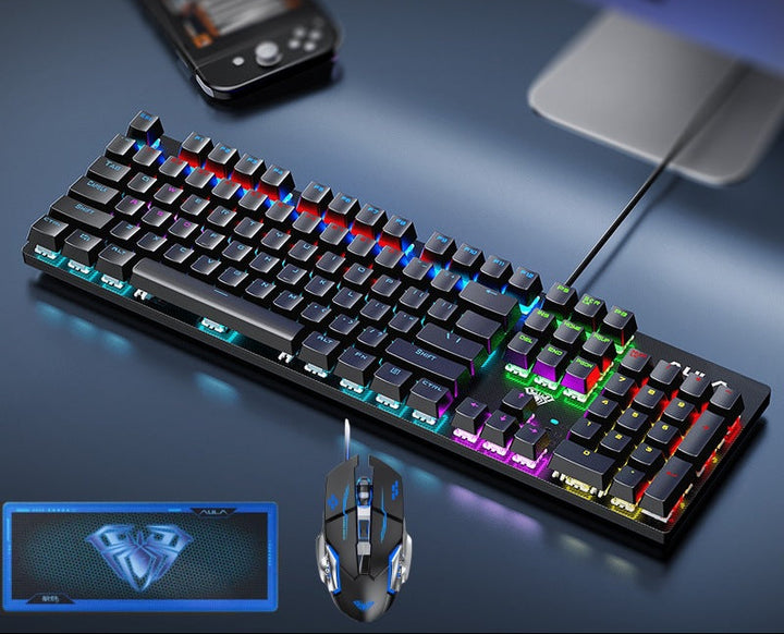 RGB Backlit Mechanical Gaming Keyboard Bowlift