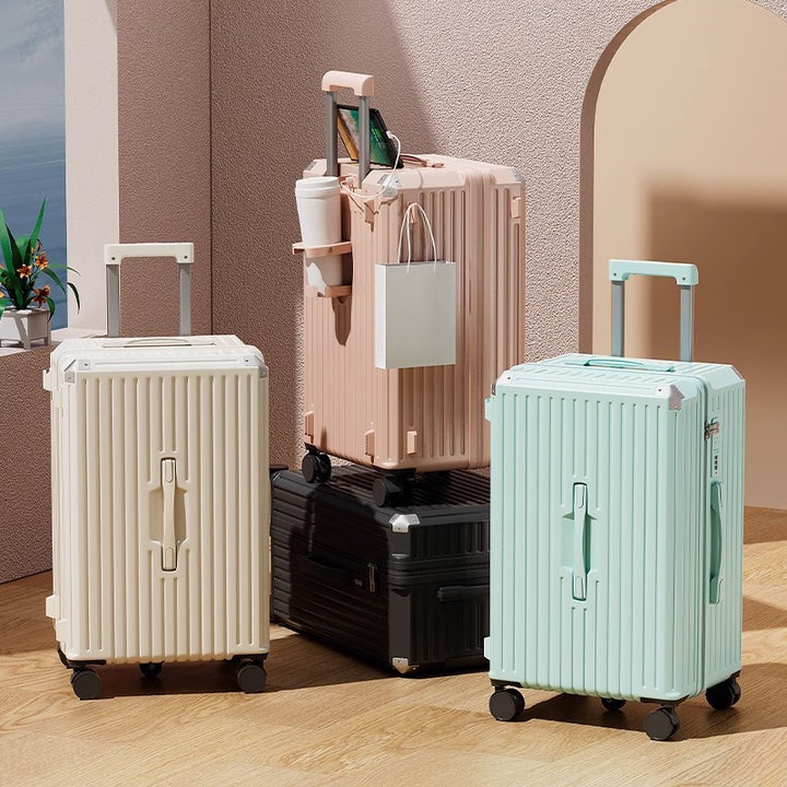Unisex Tech-Enhanced Smart Rolling Carry-On Luggage Bowlift