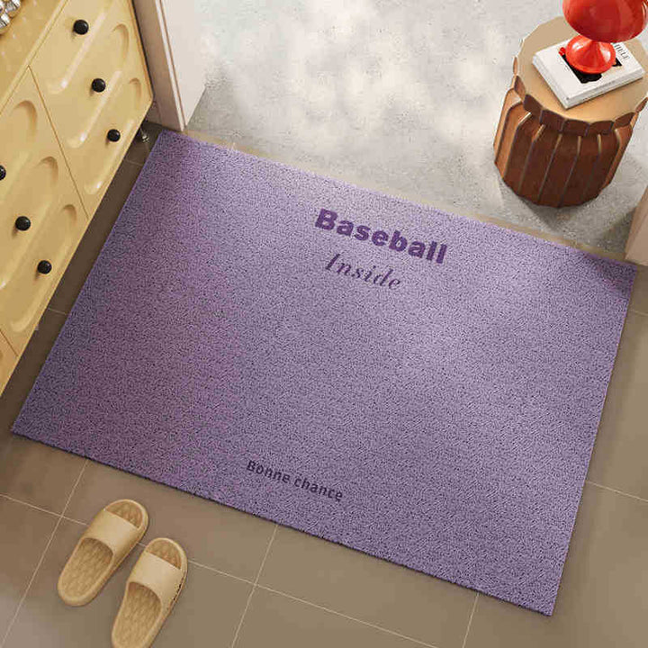 Indoor Baseball-Themed Welcome Mat