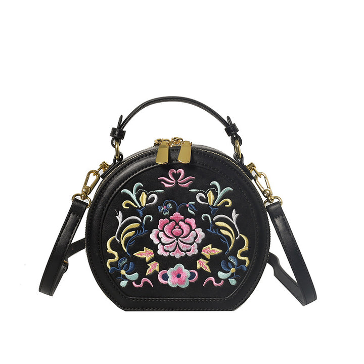 Vintage Floral Embroidered Handbag Bowlift