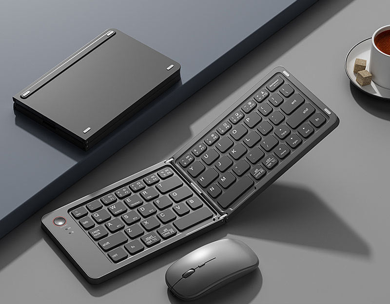 Foldable Bluetooth Keyboard and Mouse Combo Bowlift