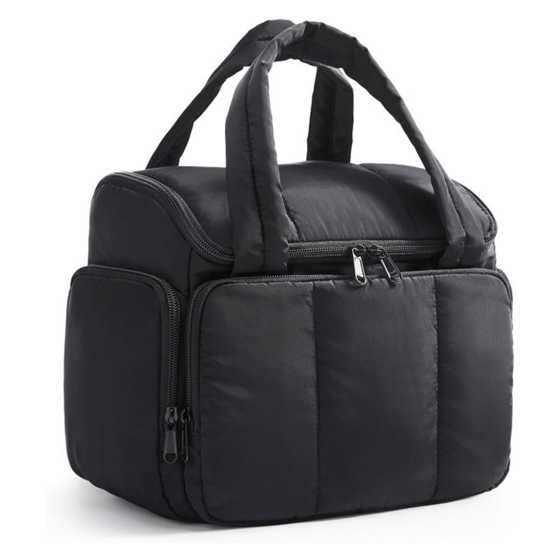 Cooler bag with insulating interior and practical storage system Bowlift