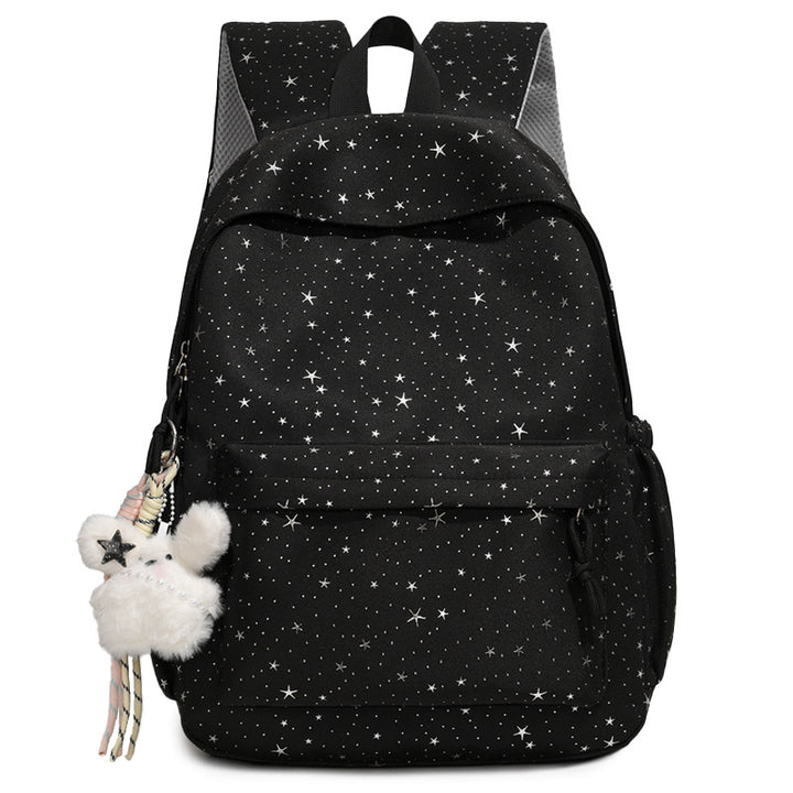 Starry Print Fashion Backpack Bowlift
