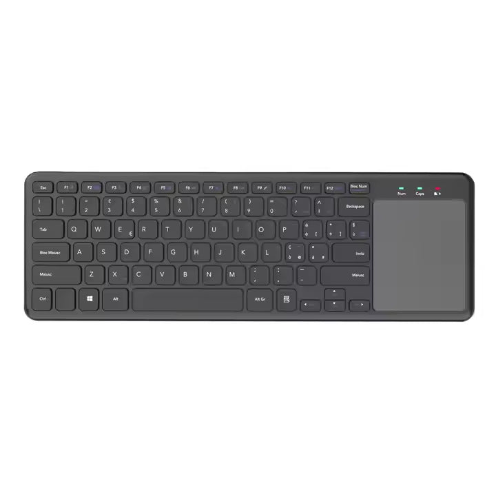 Ultra-Slim Wireless Keyboard with Touchpad Bowlift