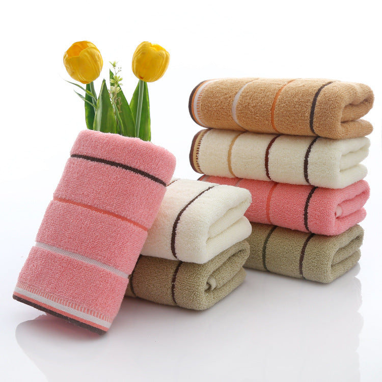 Terry Bath Towel With Luxurious Check Pattern Bowlift