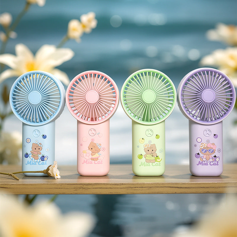 Portable Cartoon-Themed Cooling Hand Fan Bowlift