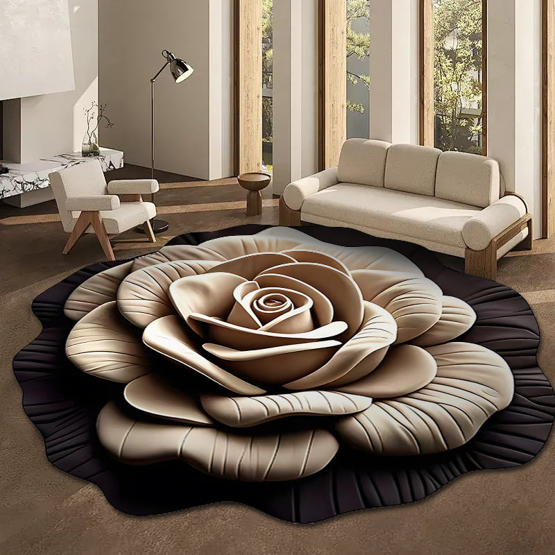 Floral Design Area Rug Bowlift