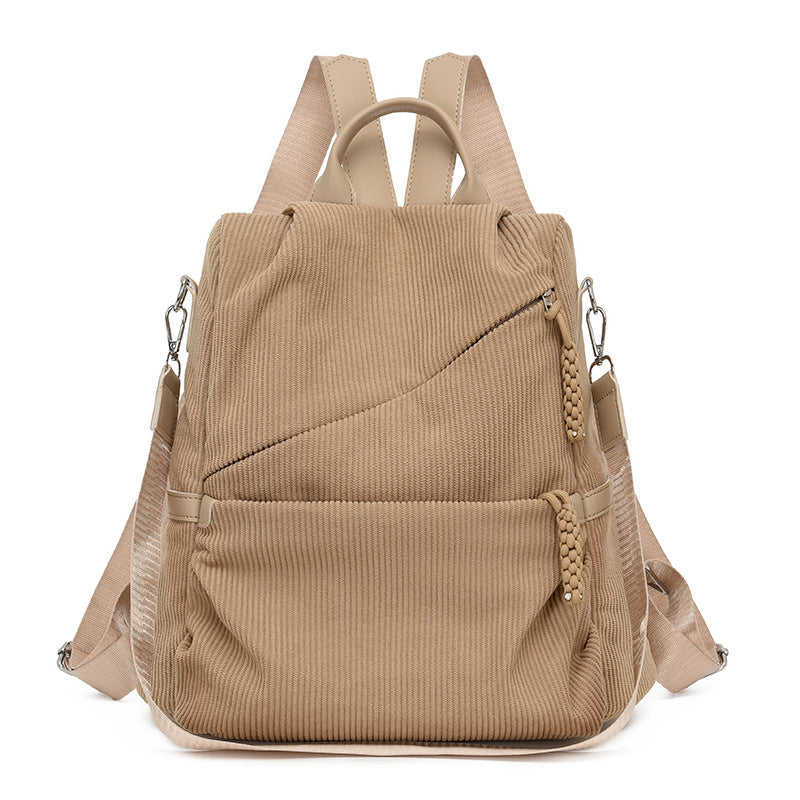 Backpack Made of High-Quality Cord with Spacious Inner Pockets Bowlift