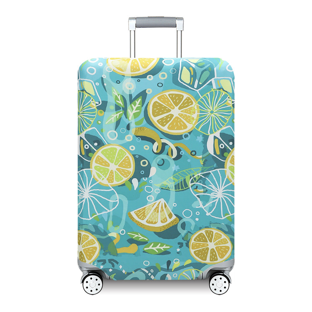Women's Hard Shell Suitcase with Exotic Plant Pattern Bowlift