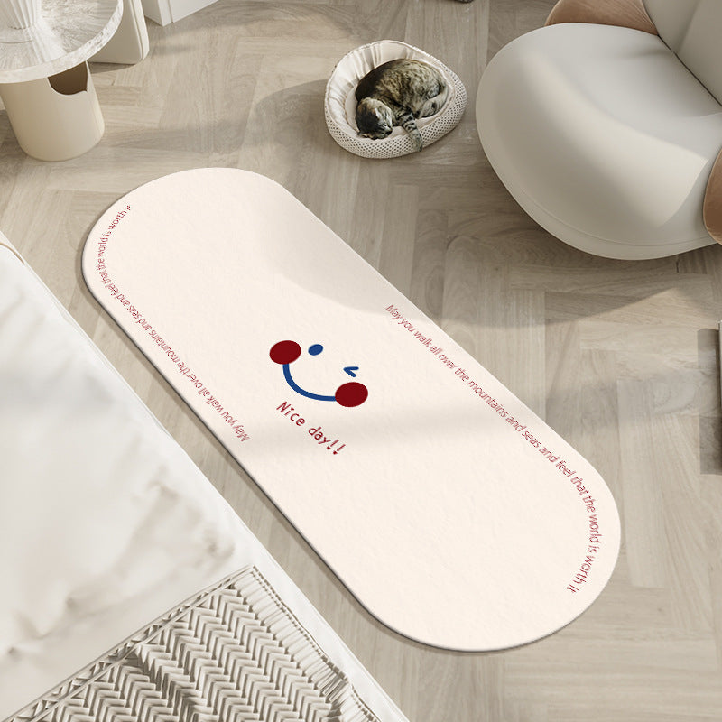 Cheerful Graphic Floor Mat