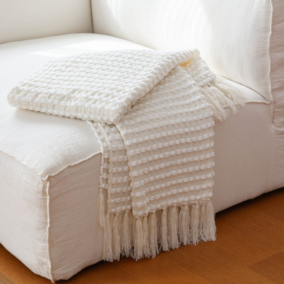 Textured Woven Decorative Blanket