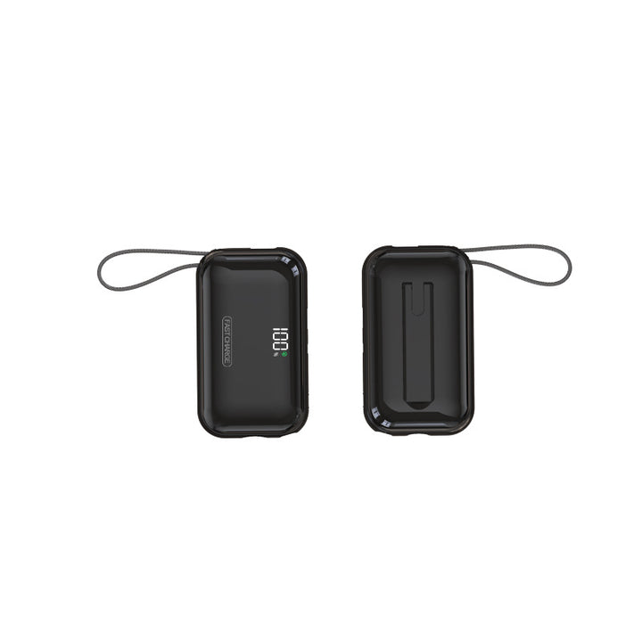 Portable Power Bank with Digital Charging Display and Protective Case Bowlift