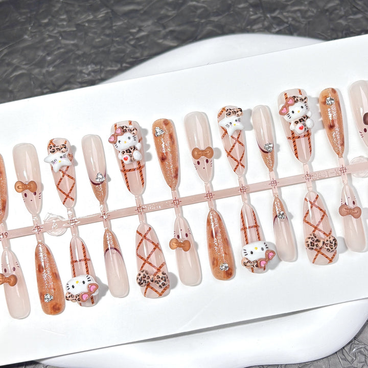 Whimsical Character-Themed Press-On Nail Collection