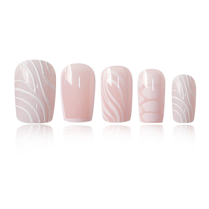 Creative Abstract Press-On Nails Bowlift