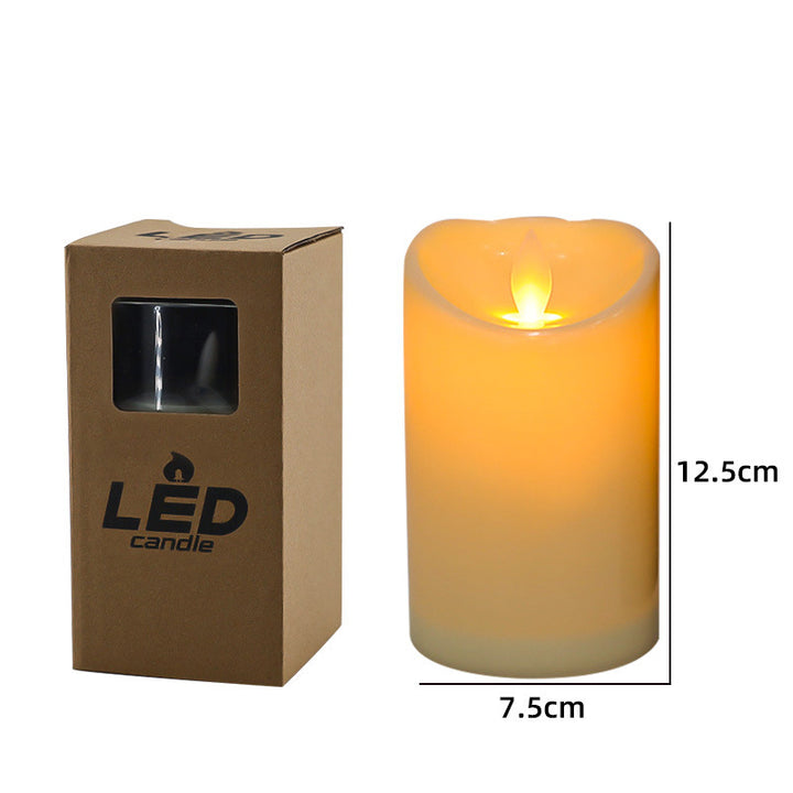Realistic Flameless Led Wax Pillar Candle