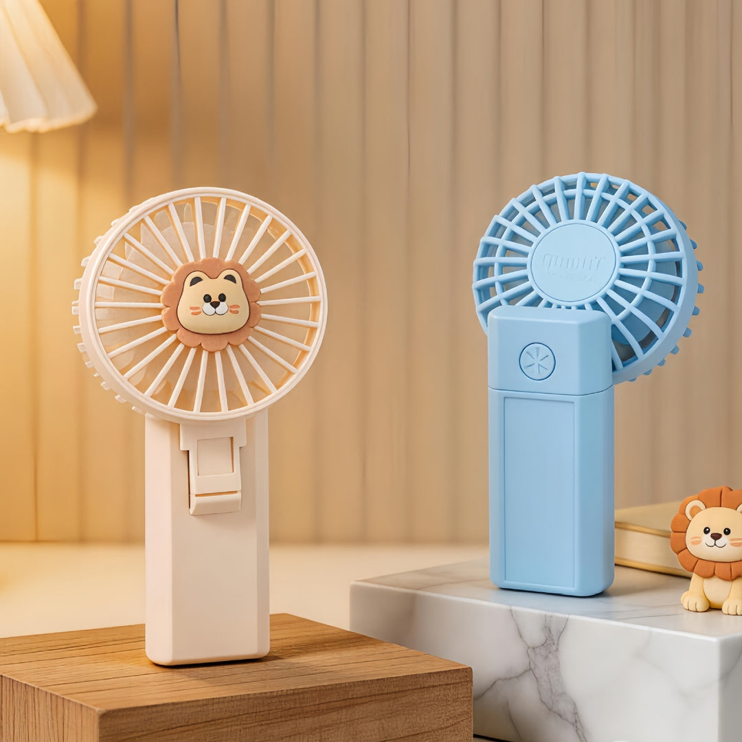 Unisex Handheld Fan with Cute Animal Design Bowlift
