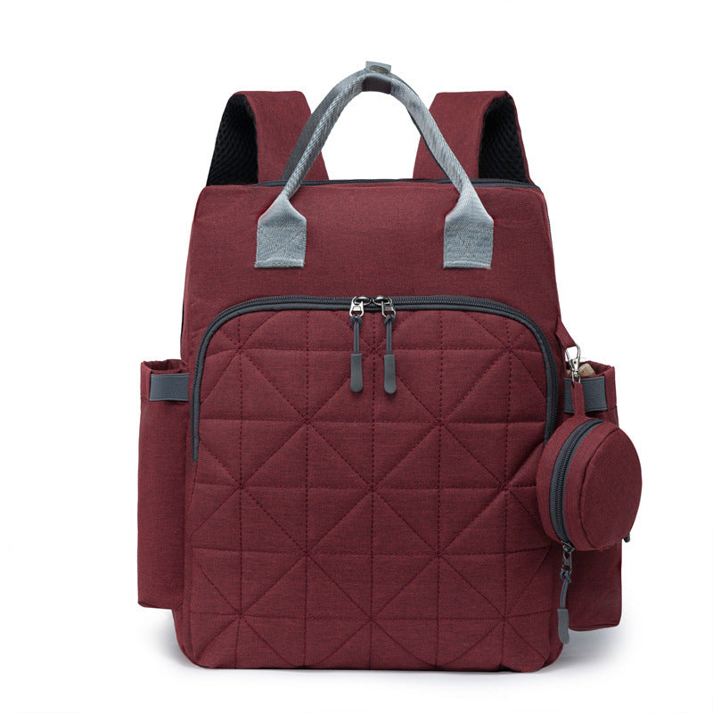 Multi-Pocket Quilted Backpack Bowlift