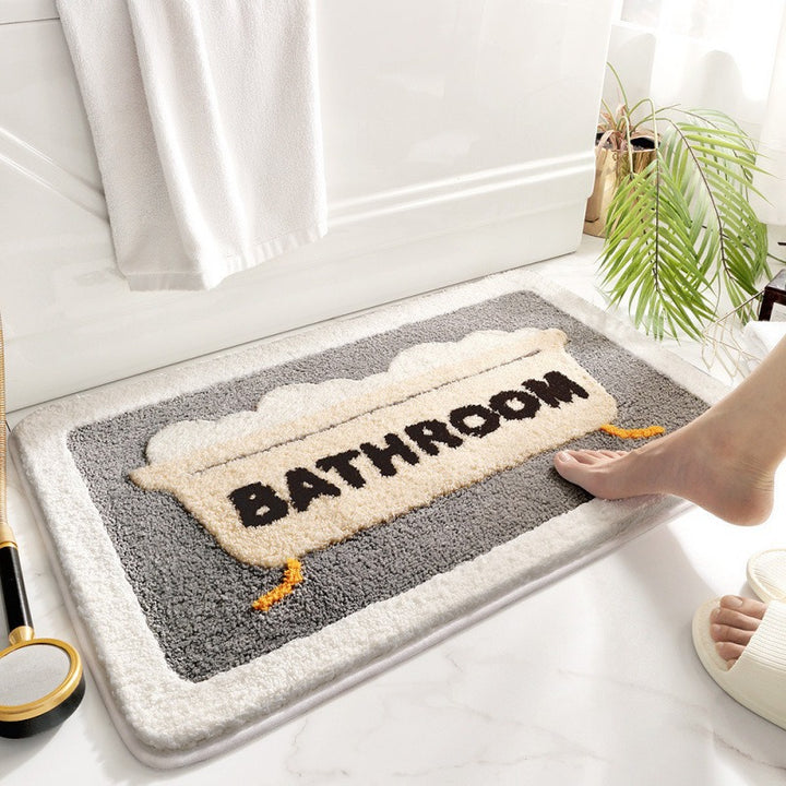 Cute Cat-Themed Bathroom Mat