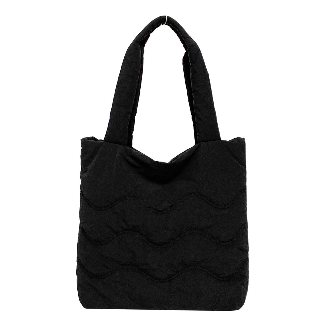 Padded shoulder bag with wave design Bowlift