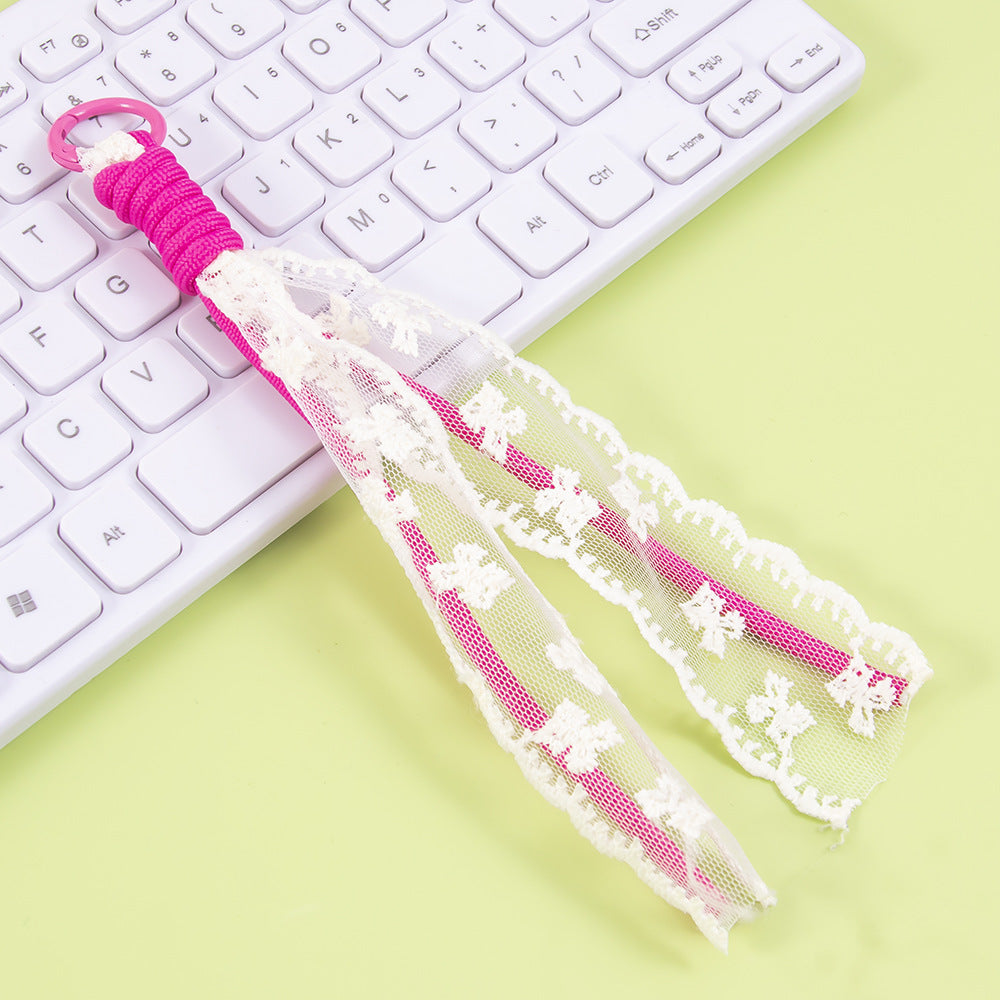 Elegant Lace Tassel Keychain Bowlift