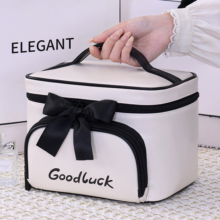 Cosmetic Transport Bag With Stylish Design And Practical Compartment Arrangement Bowlift