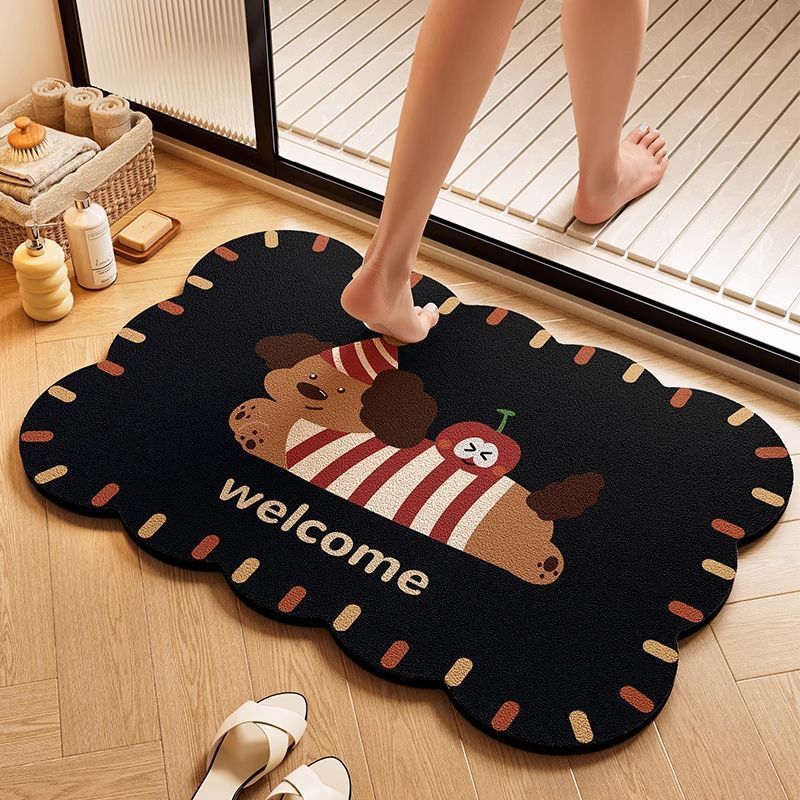 Cloud-Shaped Playful Bath Mat