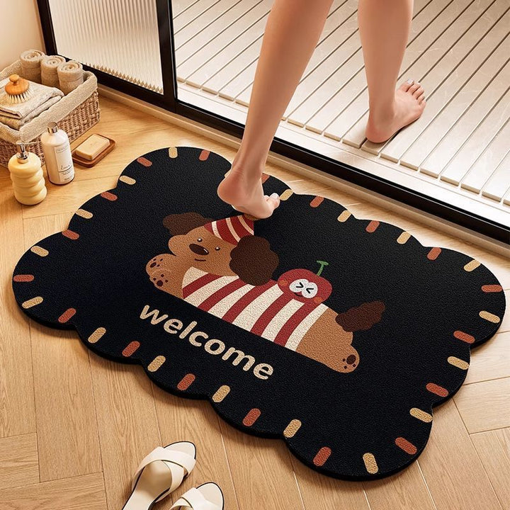 Cloud-Shaped Playful Bath Mat