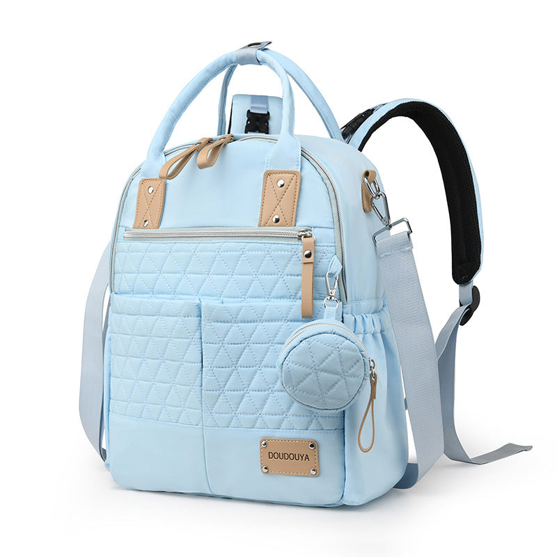 Quilted Multi-Function Backpack Bowlift