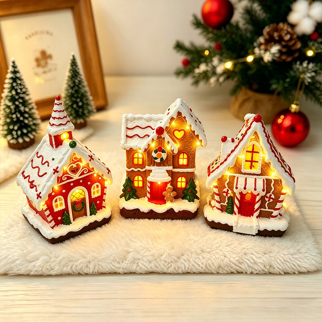 Glowing Christmas Village House Bowlift
