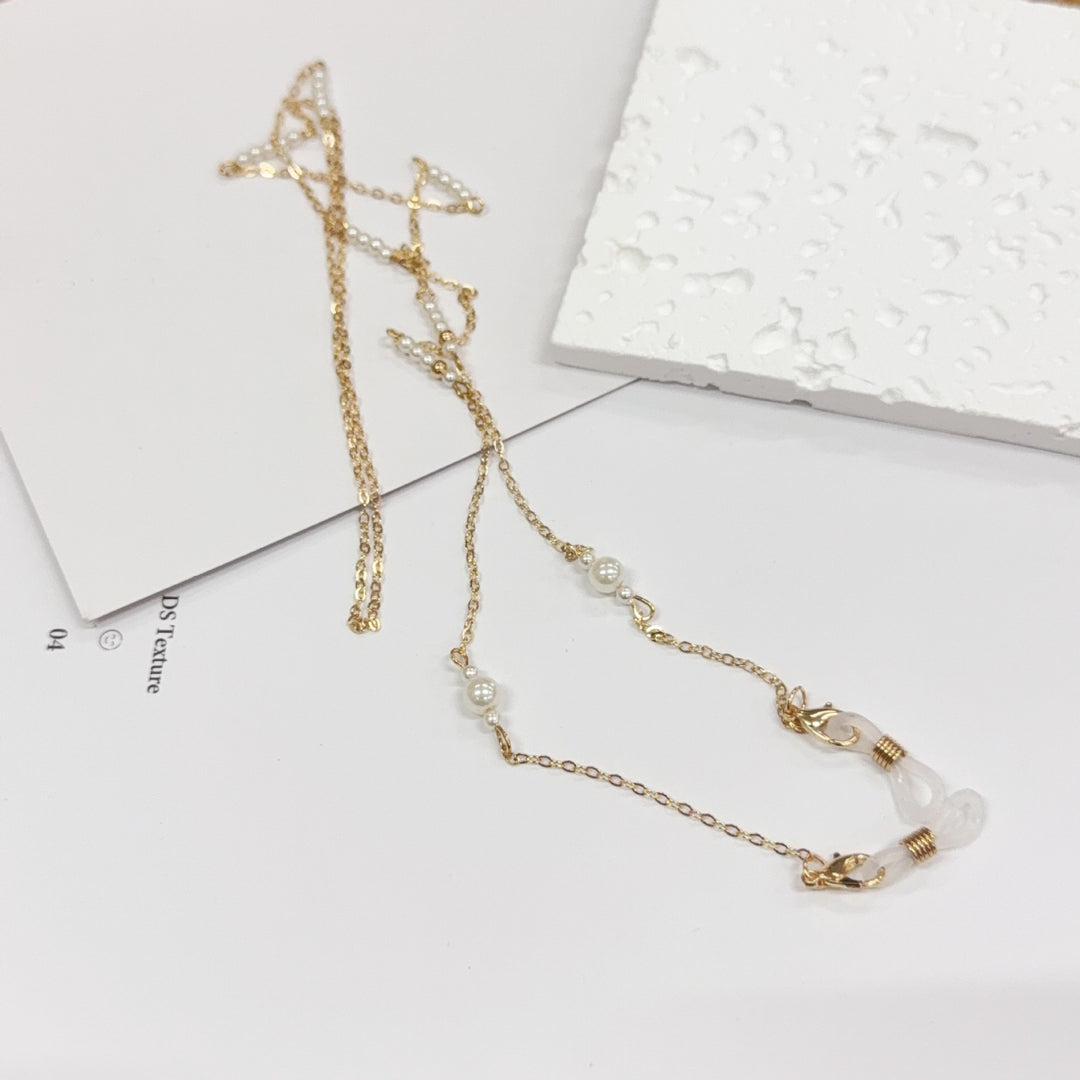 Elegant Pearl Chain Necklace Bowlift