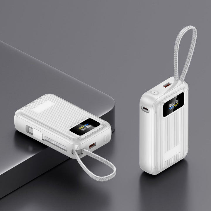 Compact power bank with intelligent LCD display and fast charging function Bowlift