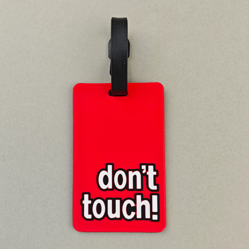 Unisex Luggage Tag with Eye-Catching Warning Message Bowlift