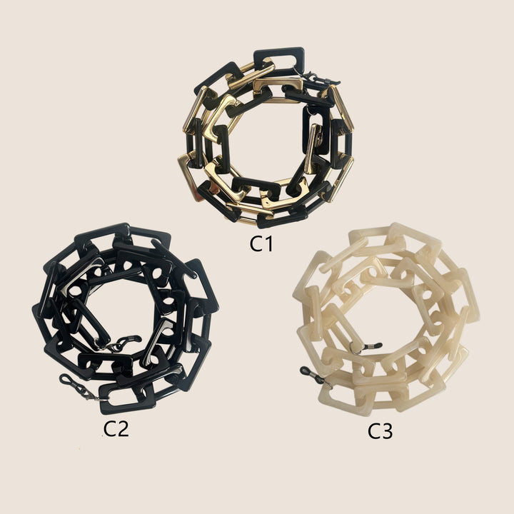 Bold Geometric Eyewear Chain Bowlift
