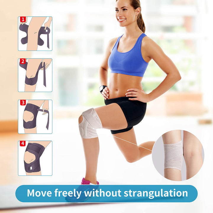 Adjustable Open Patella Knee Support Brace Bowlift