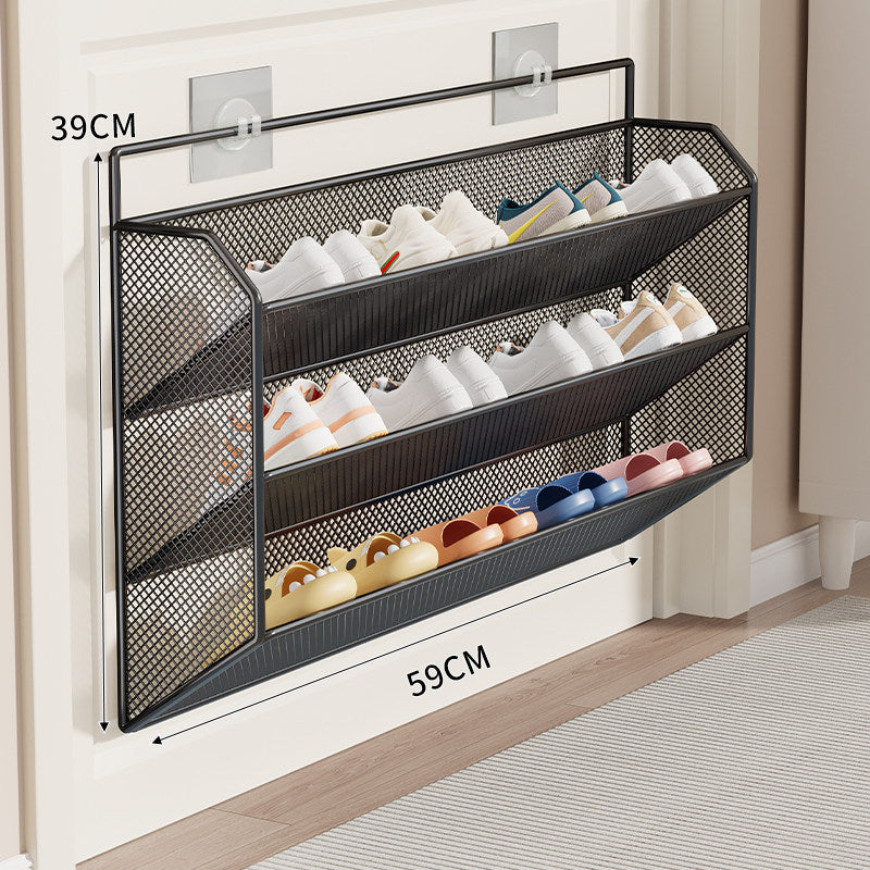 Over-Door Mesh Shoe Storage Rack Bowlift