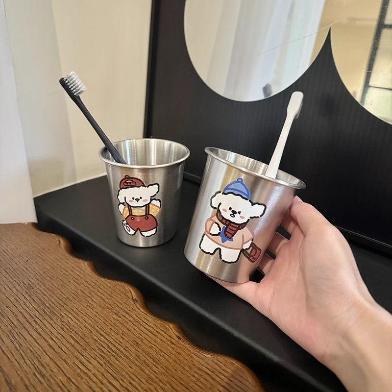 Stainless Steel Mug with Cute Animal Design Bowlift