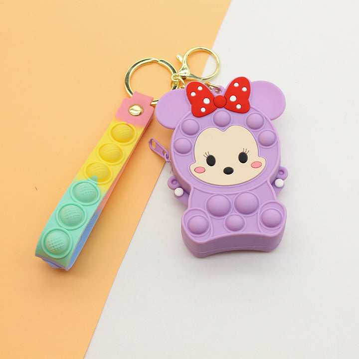 Women's Keychain with Pop It Design Bowlift