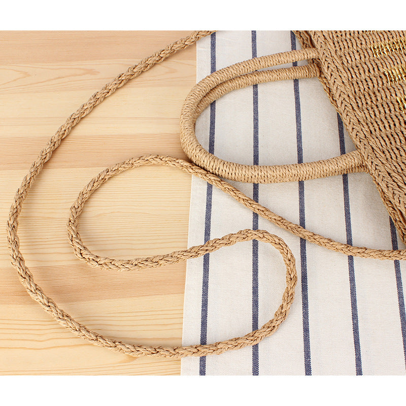Braided tote bag with double carrying handles Bowlift