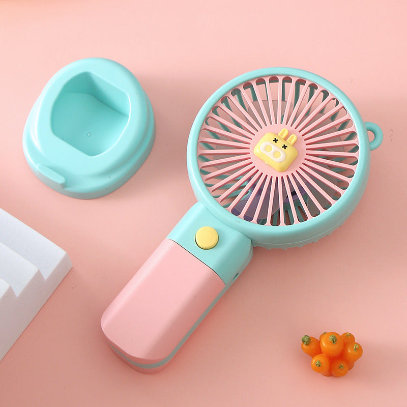 Unisex Portable Hand Fan with Cute Animal Design Bowlift