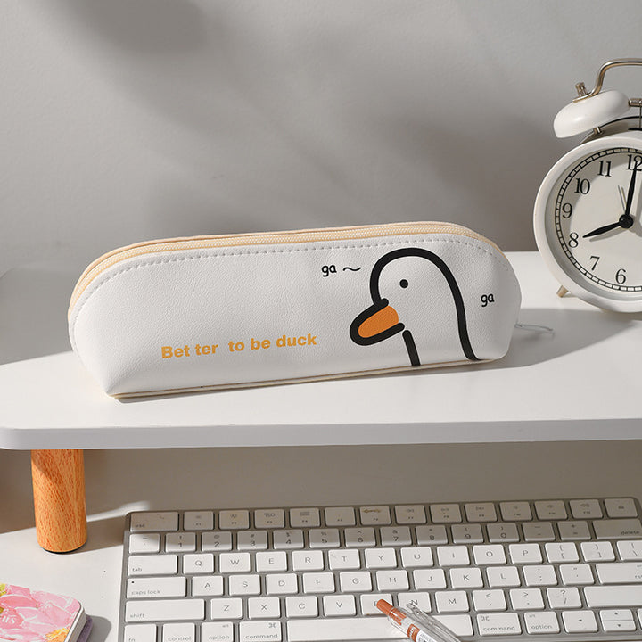Cute Duck-Themed Pencil Case