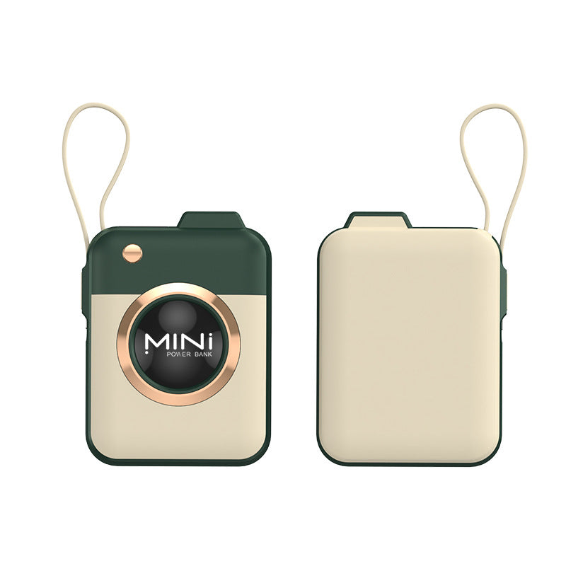 Mini power bank with carrying strap and high capacity Bowlift